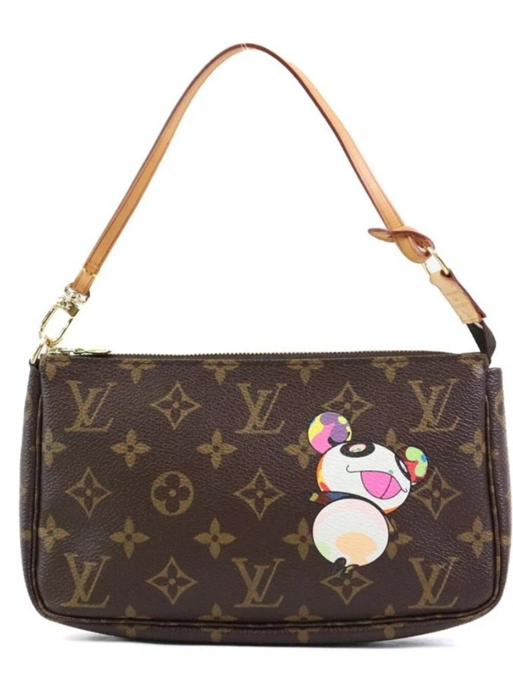 LOUIS VUITTON Monogram Panda Pochette Accessories Handbag